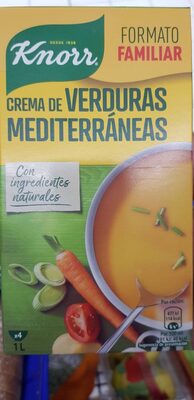 Crema de verduras mediterráneas