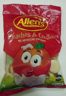 Calories in Allens Peaches & Cream
