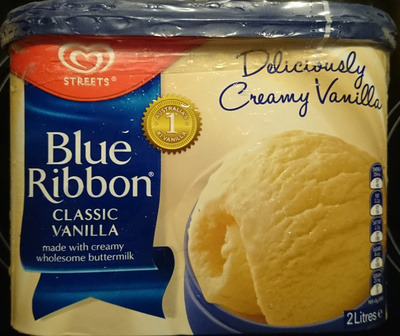 Calories in Streets Unilever Streets Blue Ribbon Classic Vanilla