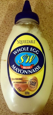 Calories in S&W Whole Egg Real Mayonaise Squeezable