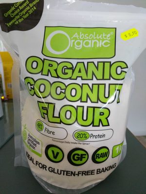 Calories in Absolute Organic Absolute Organic Organic Coconut Flour