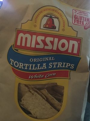 Calories in Mission White Corn Tortilla Corn Chips