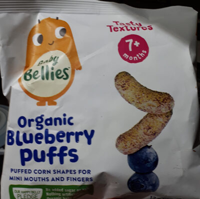 447 calories in Baby Bellies Organic Blueberry Puffs (100g)
