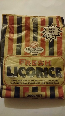 Calories in Licorice Lovers Licorice Lovers Fresh Licorice