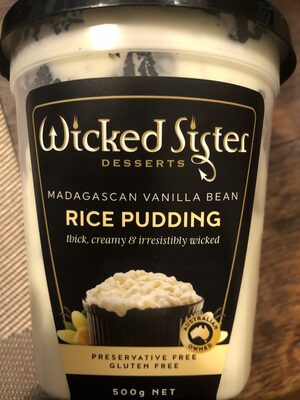 Calories in Wicked Sister Madagascan Vanilla Bean