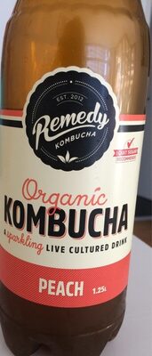 10 calories in Remedy Kombucha Organic Kombucha - Peach (100g)